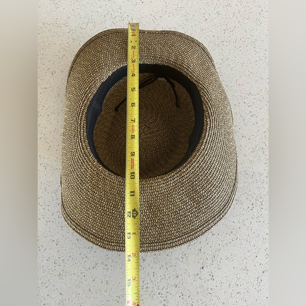 Elegant Black and Brown Women's Sun Hat - Picture 4 of 6